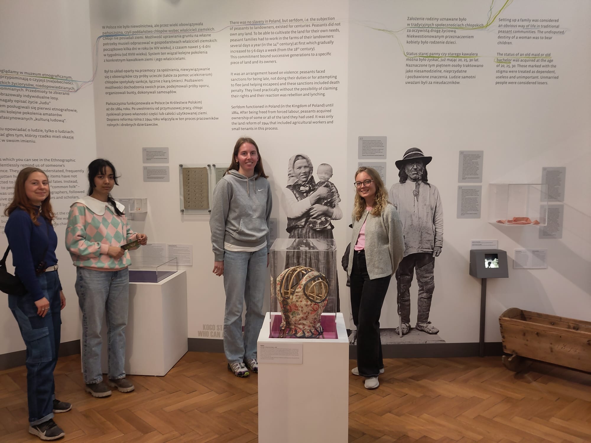 Students in Seweryn Udziela Ethnographic Museum of Kraków