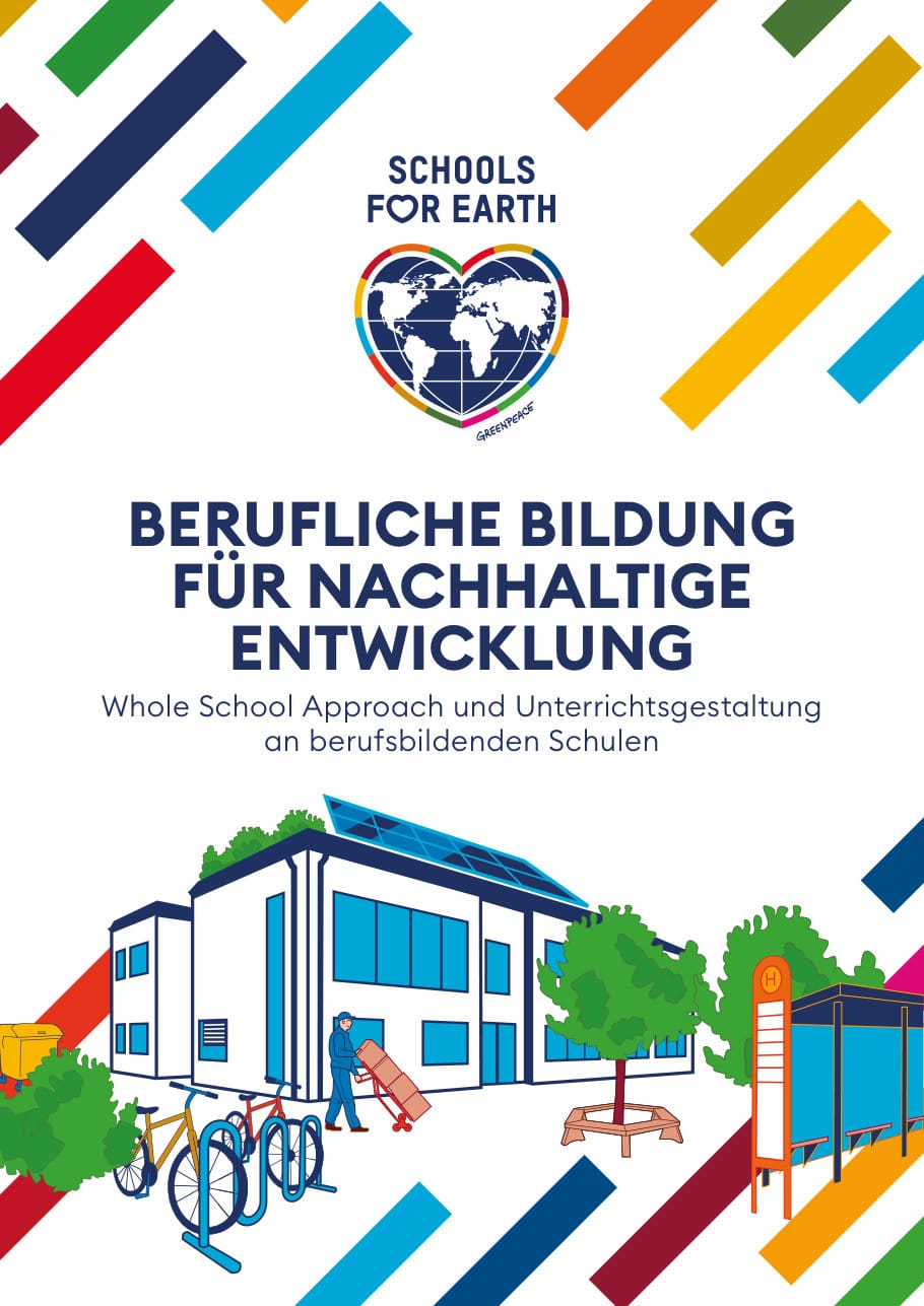 Cover of the guide Berufliche Bildung für nachhaltige Entwicklung