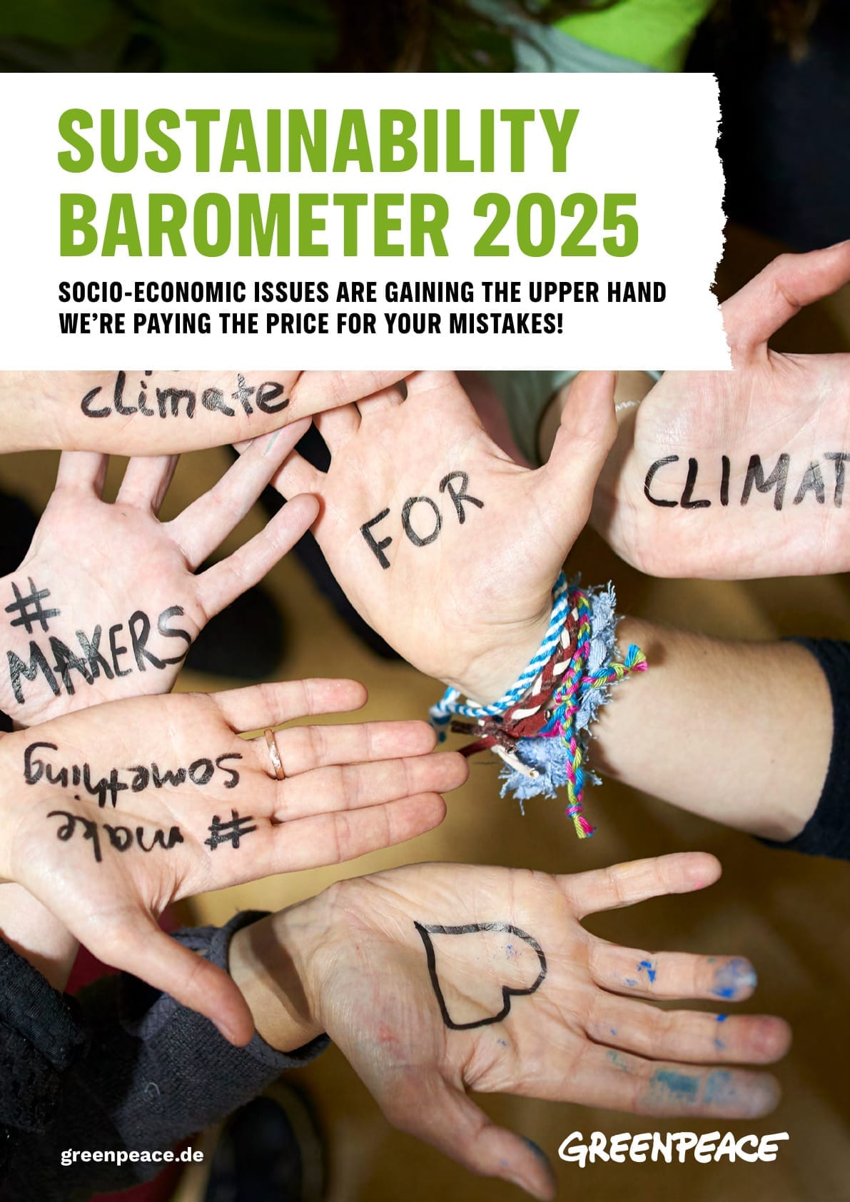 Cover of the Sustainability Barometer 2025