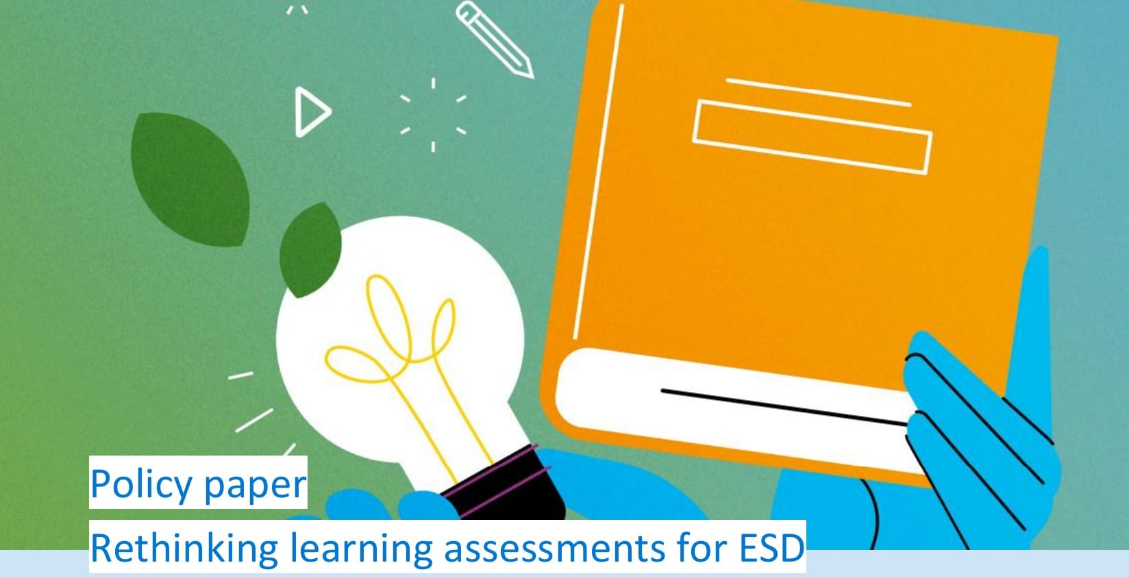 Cover of the UNESCO policy paper Rethinking learning assessments for ESD (2026)