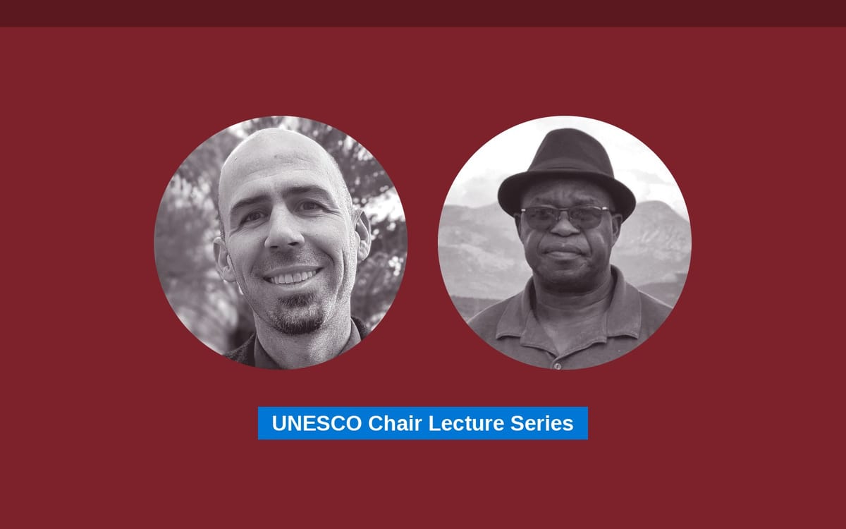 UNESCO Chair Lecture: Aaron Redman and Caleb Mandikonza on Assessment in ESD