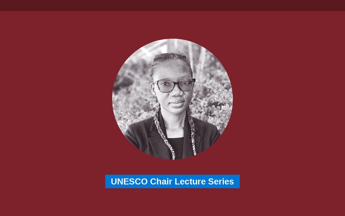 UNESCO Chair Lecture: Sirkka Tshiningayamwe on ESD Leadership in Southern Africa